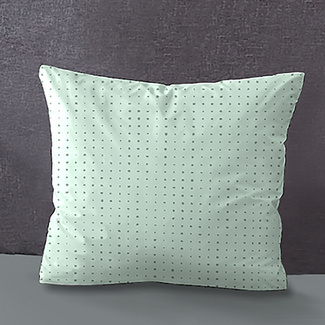 biberna Mako-Satin Kopfkissenbezug PUNKTE - MIX & MATCH mint, 40x40 cm